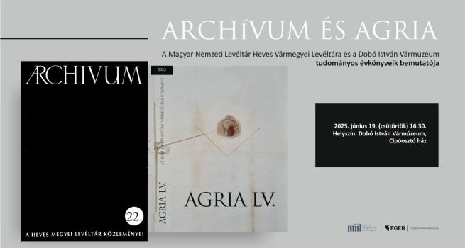 Kötetbemutató - AGRIA LV.